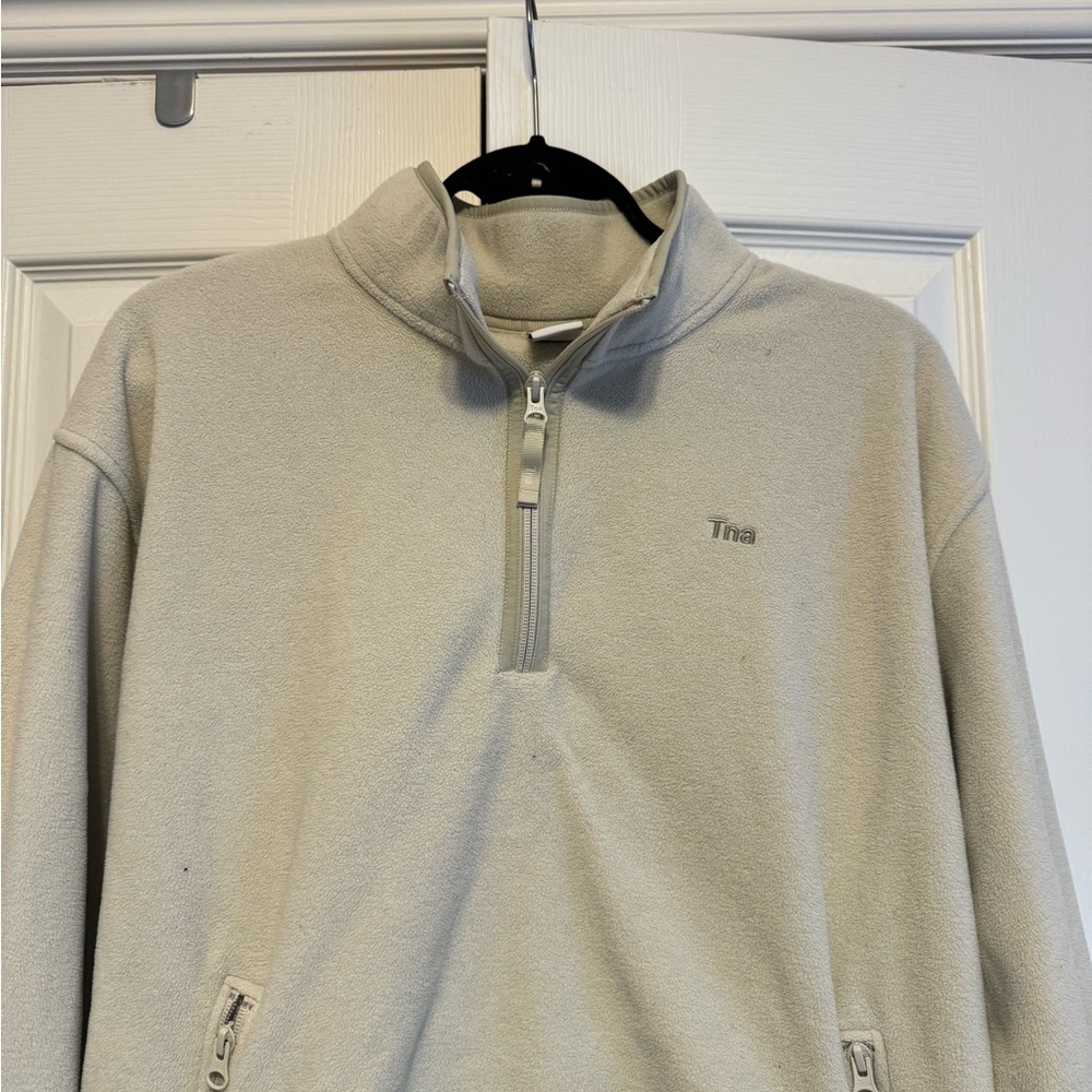TNA Cream Zip-Up Sweater - Picture 2 of 4